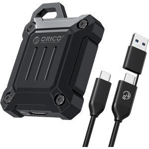 ORICO Full Metal M.2 NVMe 2230 SSD Enclosure, USB C 3.2 Gen2 Type-C 10Gbps to NVMe PCIe Adapter, Compatible with iPhone 15/16 Pro/Pro Max 4K ProRes Recording - XAM2