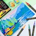 2 x WINSONS 72 Colors Dual Tip Acrylic Paint Pens Markers, 36 Set Permanent Acrylic Paint Pens, Waterproof, Quick-Dry, Ideal for Rock Painting, Canvas, Glass, Wood, Ceramic, DIY Crafts & Art Supplies