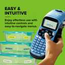 DYMO Label Maker Machine with 3 Tapes - 100H LetraTag Handheld, Includes 3 LT Label Tapes, Perfect for Home & Office Organization