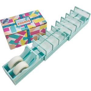 Tape ZOOMIE | Original Viral Desktop Tape Dispenser for Gift Wrapping & Crafts | Prepares 18 Tape Strips Fast | Blade-Free, Compact, Heavy-Duty | Fits Standard, Washi & Double-Sided Tape