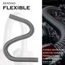 Hypertune 24" Stainless Steel Radiator Flexible Coolant Water Hose Kit W/Cap Clamp Silver