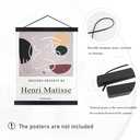 Artmag Magnetic Poster Hanger Frame, 27x40 27x41 27x32 Light Wood Wooden Magnet Canvas Artwork Print Poster Hangers Frames Hanging Kit (Black, 27")