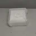 Amazing Abby Acrylic Luncheon Napkin Holder (6.5"x6.5"), Clear Plastic Napkin Dispenser with Weighted Arm and Non-Slip Pads, Great for Kitchen Counter, Dining Table, Bathroom Vanity, and More