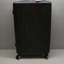 Kono Lightweight 28 Inch Expandable Luggage with Quiet Spinner Wheels TSA Lock, Scratch and Drop Resistant PC+ABS Hardside Durable Large Checked Suitcase, Black