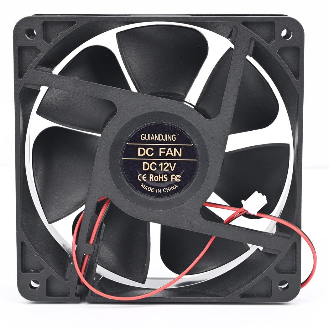 12038 Cooling Fan 12cm 120mm X 38mm 5 Inch DC 12V Ball Bearing Brushless 3000RPM High CFM 2Pin