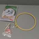 ERKOON Embroidery Kit for Beginners, Hummingbird and Flower Cross Stitch Set for Include Embroidery Cloth Hoops Threads for Craft Lover Hand Stitch with Embroidery Skill Techniques (Green Hummingbird)