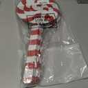 Huwena 6 Pcs 16'' Large Christmas Candy Ornaments Christmas Lollipop Ornament Double Sided Printing Peppermint Xmas Ornament Decorative Hanging Ornament Pendant for Xmas (Red, White,Wood)