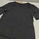 Minetom Women's V Neck T Shirts Casual Half Sleeve Tops Basic Summer Tees (Black, S)