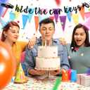 2 x Hide the Car Keys Banner, Funny Birthday Party Decorations for Boys Girls 16 15 Years Old, Sweet 16, Happy 16th Birthday Party Decorations Supplies, Gifts Ideas