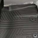 TripleAliners 3PCS Floor Mats Fit for 2026 2025 2024 Ford Mustang Front Rear Full Set Full Protection 1st & 2nd Row All Weather TPE Anti-Slip Custom Fit Floor 1st & 2nd Row 3-PC Liners