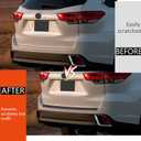 Rear Bumper Protector for Toyota Highlander 2015 2016 2017 2018 2019 2020 PP Material Trunk Outside Door Sill Protector Cover