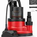 1/3 HP Submersible Utility Pump, 110V 2550 GPH,Portable Sump Pump with Auto