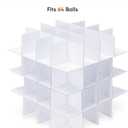 BALEINE Christmas Ornament Storage Box with Dividers, Premium Holiday Ornaments Storage Container Bin for Xmas Decorations (64 Ball, Green, Without Tray)