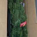  6FT Pre-Lit Hinged Artificial Christmas Tree w/ 648 Tips & 270 Multicolor Lights