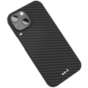 Mous for iPhone 15 Plus Case MagSafe Compatible - Super Thin Magnetic Phone Cover - Carbon Fiber