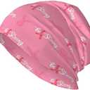 Heart Beanie Chemo Hat Cancer Headwear Knitted Hats Baggy Slouchy Scarf Nightcap for Adults Women Men