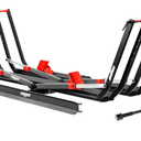 Young 200 lbs Ebike Racks with Ramp for Tow Hitch with 2 Arms, Tire Clamp 2 Bike Rack Hitch for Car SUV RV Truck Trailer, Scratch Free, Fit up to 5 Inch Fat Tire, 2" Receiver