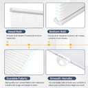 SUNFREE Cordless Cellular Shades Honeycomb Blinds Light Filtering Shades for Window and Door, Home and Office 29 x 64 inch White