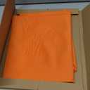 sancua Round Tablecloth - 60 Inch - Water Resistant Spill Proof Washable Polyester Table Cloth Decorative Fabric Table Cover for Dining Tables, Buffet Parties and Camping, Orange