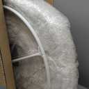 DUMOS 5ft Prelit Pop-Up White Snowman, Large Outdoor Bright Christmas Decorations w/ 200 LED Lights, Hat, Scarf, Holiday Garden Yard Decor, White-Red