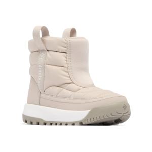 Columbia Youth Snowtrot Mid Insulated Snow Boot, Soft Taupe/Sea Salt, 4