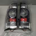 Boine Tail Light Compatible With 2005-2015 Toyota Tacoma Pickup Driver and Passenger Side Black Bezel Rear Light Brake Lamps LED Lens - Bulb and Harness Included 8155004160 8156004160
