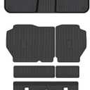 TadaMark Floor Mats & Cargo Liner fit for Honda for CR-V 2023 2024 Black Deep Dish All-Weather Mats Heavy-Duty Waterproof Floor Liner for Cars - 7 Piece