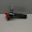 TOPTOW Trailer Hitch Tri-Ball Hitch Mount with Chrome 1-7/8-in, 2-in, 2-5/16-in Tow Balls, 3/4-in Tow Shackle and Tow Hook, Fit for 2 inch Trailer Hitch Receiver