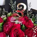 Elegant Mirror Acrylic Standing Table Numbers, Mirrored Wedding Decor (Gold, 1-10)