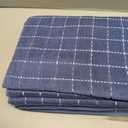 Homaxy 100% Cotton Terry Kitchen Towels(Navy Blue, 13 x 28 inches), Checkered Designed, Soft and Super Absorbent Dish Towels, 6 Pack