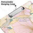 Rimilak Wood Clipboard, 8.5x11" Paper Letter Size, Cute Custom Pattern, Fun Design Hardcard Board for Classroom, Teachers, Kid, Woman, Back to School, Home & Office Supply, Modern Flowers