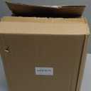 mDesign Small Steel Rectangular 2.4 Gallon/9.1 Liter Garbage Can, Waste Basket for Bathroom, Bedroom, Home Office - Holds Garbage, Recycling, Household Items - Linn Collection - Chrome