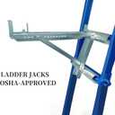 Ladder Jacks Scaffold Bracket - Two-Rung Short Body Extension Ladder Jack for Working 20 inch Stage 2 Pack