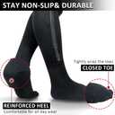 Ailaka Medical 15-20 mmHg Zipper Compression Socks Women Men, 10-13