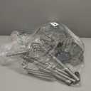 HAMITOR Corner Shower Caddy Tension Pole: Rustproof 4-Tier Bathroom Organizer Shelves for Bathtub Shampoo Storage - 47-121 Inch Quick Install Adjustable Rod Standing Rack with Soap Rack - Silver Gray | Rustproof, Quick Install, Adjustable Rod, Soap Rack