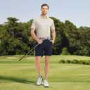 M MAELREG Golf Shirts for Men Short Sleeve Heather Jacquard Textured Stretch Moisture Wicking Performance Mens Polo Shirts (XXXL)