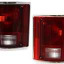 Fits Chevy Pickup Tail Light 1978-1991 Pair Driver and Passenger Side | Chrome | GM2806901 + GM2807901