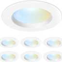Feit Electric Canless Recessed Downlight LEDR56HO/6WYCA/6-5CCT Dimmable 1290lm - 6 Pack, 6 Count