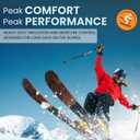 Heat Logic Men Double Layer Knit Beanie, Thick Thermal Skull Cap, Knitted Cuffed Soft Warm Hat, Winter Warm Cap for Adults (Black)