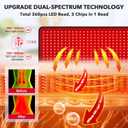 Red Light Therapy for Body, 31.5" * 11.8" Near Infrared Light Therapy Pad, 3-in-1 Chip 360 LEDs 660nm & 850nm Infrared Light Therapy for Body Back Waist Shoulder Knee Joint, Gift for Women Men