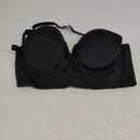 SEA BBOT Women Longline Strapless Bra Full Coverage Corset Bra Hide Back Fat (36DD, Black)