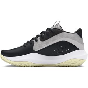 Under Armour Unisex-Child Grade School Lockdown 7 Sneaker (4 Big Kid, (002) Black/Silt/Distant Gray)