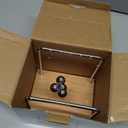 QLKUNLA Newtons Cradle Balance Balls Science Physics Gadget Desktop Decoration Kinetic Motion Toy for Home and Office (Beech,5 Balls)