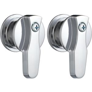 2 Set Barrier Free Inner/Outer Knob Set for Toilet Partition Stall Doors Bathroom Stall Lock Bathroom Door Concealed Latch