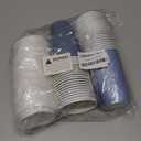 40 Pcs 12 oz Dusty Blue Disposable Coffee Cups with Lids Dusty Blue Gradient Party Paper Cups Baby Shower Light Blue Cups for Hot Cold Beverage Water Juice Coffee Tea Wedding Baby Shower Supplies