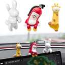 3PCS for Tesla Model Y 2026 Dog Mode Mini Screen Decoration Ornament Funny Decors Compatible with 2017-2026 Tesla Modle 3 and New Modle Y Juniper Accessories