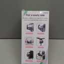 Accmor Stroller Cup Holder with Phone Holder, Bike Cup Holder, Universal Cup Holder for Uppababy Nuna Doona Strollers, 2-in-1 Cup Phone Holder for Stroller, Bike, Wheelchair, Walker, Scooter (Double Holder-Black)