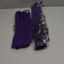 KRALER 24 Inch Mixed DE Dreadlock Extensions Sets, 3 in 1 20 Strands Synthetic Double Ended Dreads Extensions, Deep Purple Hippie Crochet Dreads Style for Girls