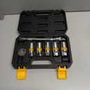 8-Piece 3/8" Drive Spark Plug Socket Set with Universal Joint, Spark Plug Gapper and 6" Extension Bar, SAE & Metric, 5/8", 3/4", 13/16", 14mm, 18mm, CR-V Sockets with Rubber Holding Rings