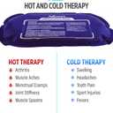 Reusable Hot and Cold Ice Packs for Injuries (3-Piece Set), Joint Pain, Muscle Soreness and Body Inflammation - Reusable Gel Wraps - Adjustable & Flexible for Knees, Back, Shoulders, Arms and Legs